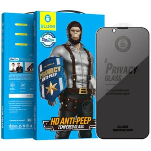 Захисне 2.5D скло Blueo Full Cover Anti-Peep для Apple iPhone 14 Pro (6.1")