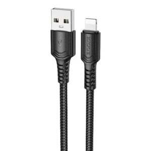 Дата кабель Borofone BX116 Certain USB to Lightning 2.4A (1m)
