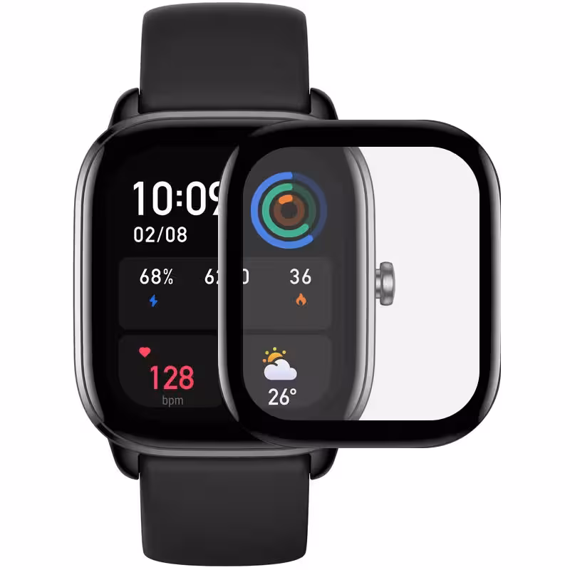 Полімерна плівка 3D (full glue) (тех.пак) для Xiaomi Amazfit GTS 4 mini