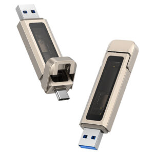 Флеш-накопичувач Usams US-ZB275 2in1 USB 3.2 + Type-C GEN1 Dual Ports Aluminum Alloy 5G – 256GB