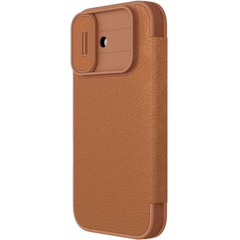 ** Шкіряний чохол Nillkin Qin Pro Camshield для iPhone 17 (6.3") із захистом камери. **