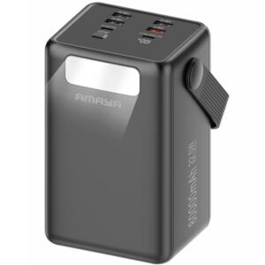 Портативний ЗП Power Bank Amaya APB-80 22.5W flashlight with cable 80000 mAh