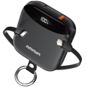 Портативний ЗП Power Bank Amaya F150 22.5W with display and cable 10000 mAh