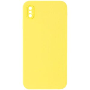 Чохол Silicone Case Square Full Camera Protective (AA) NOLOGO для Apple iPhone X / XS (5.8")