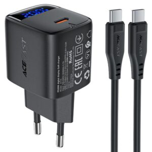 МЗП Acefast A113 PD20W GaN (1USB-C) + кабель Type-C to Type-C