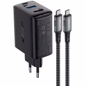 МЗП Acefast A17 PD65W GaN (1USB-A/1C/1HDMI) + кабель Type-C to Type-C
