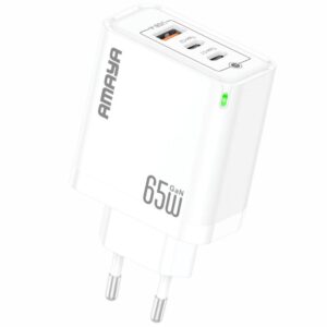 МЗП Amaya E102T PD65W+QC3.0 GaN (1USB-A/2C)