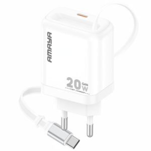МЗП Amaya E220S PD20W GaN (1USB-C) + Retractable Cable Type-C