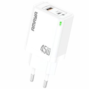 МЗП Amaya E45D PD45W+QC3.0 GaN (1USB-A/1C)