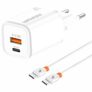 МЗП Amaya E48D PD33W+QC3.0 (1USB-A/1C) + кабель Type-C to Type-C