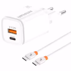 МЗП Amaya E48D PD33W+QC3.0 (1USB-A/1C) + кабель Type-C to Type-C