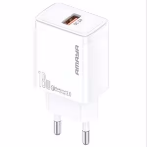 МЗП Amaya E59S QC3.0 18W (1USB-A) + кабель USB to Type-C