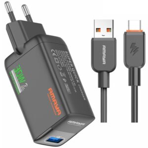 МЗП Amaya E82D QC3.0 30W (1USB-A) + кабель USB to Type-C