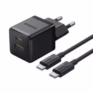МЗП Baseus Palm Fast Charger 30W (1USB-A/1C) + кабель Type-C to Type-C (P1011160A)
