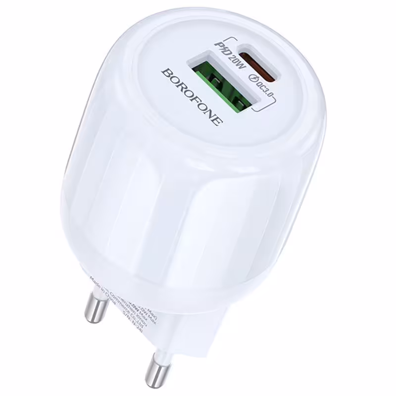 МЗП Borofone BA93A Lustrous PD20W+QC3.0 (1USB-A/1C)