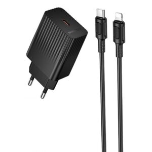 МЗП Borofone BAS73A Source PD20W (1USB-C) + кабель Type-C to Lightning