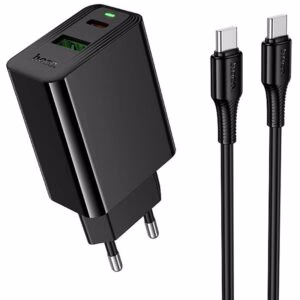 МЗП Hoco CS94A Leader PD20W+QC3.0 (1USB-A/1C) + кабель Type-C to Type-C