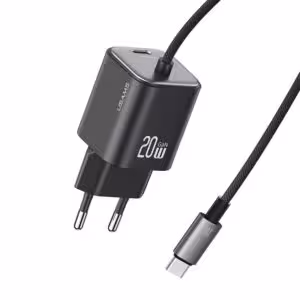МЗП Usams US-CC261 GaN JC Ser. 20W (2USB-C) + кабель Type-C to Type-C