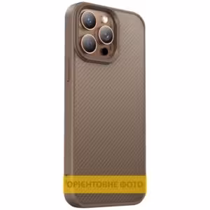 TPU чохол Carbon Protective with Magsafe для Apple iPhone 12 Pro Max (6.7")