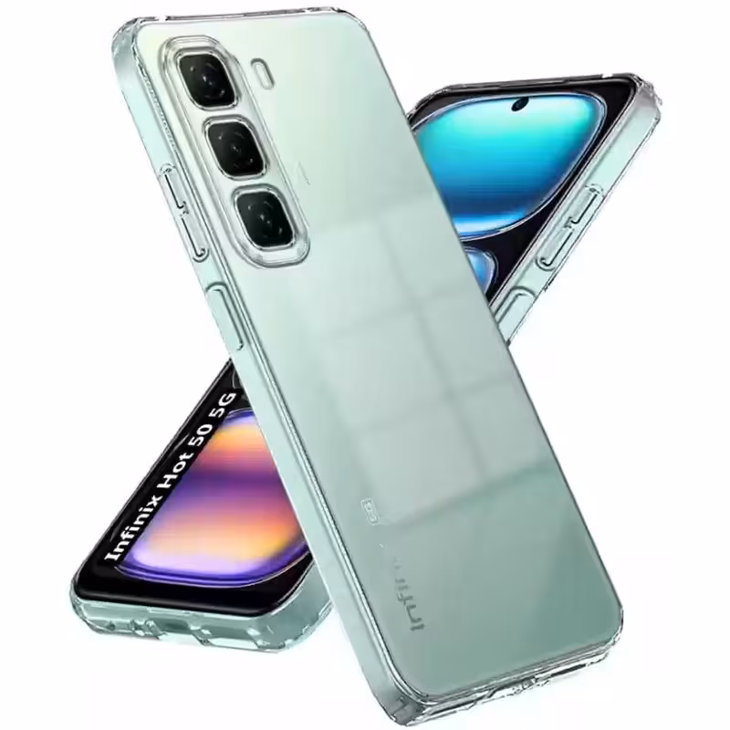 TPU чохол Epic Transparent 1,5mm Full Camera для Infinix Hot 50 Pro