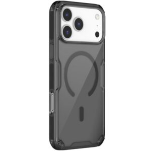 Прозорий чорний TPU чохол Nillkin Nature Pro Magnetic iPhone 17 Pro Max.