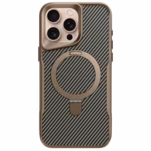 TPU+PC чохол Metal Buttons with MagSafe Carbon Ring для Apple iPhone 16 Pro (6.3")