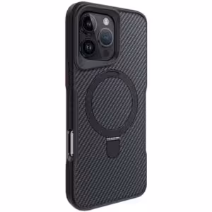 TPU+PC чохол Metal Buttons with MagSafe Carbon Ring для Apple iPhone 16 Pro Max (6.9")