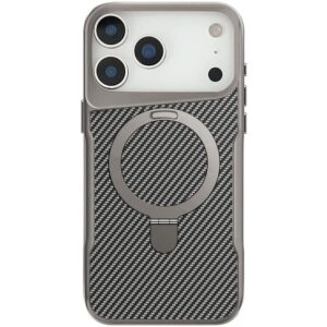 TPU+PC чохол Metal Buttons with MagSafe Carbon Ring для Apple iPhone 17 Pro Max (6.9")