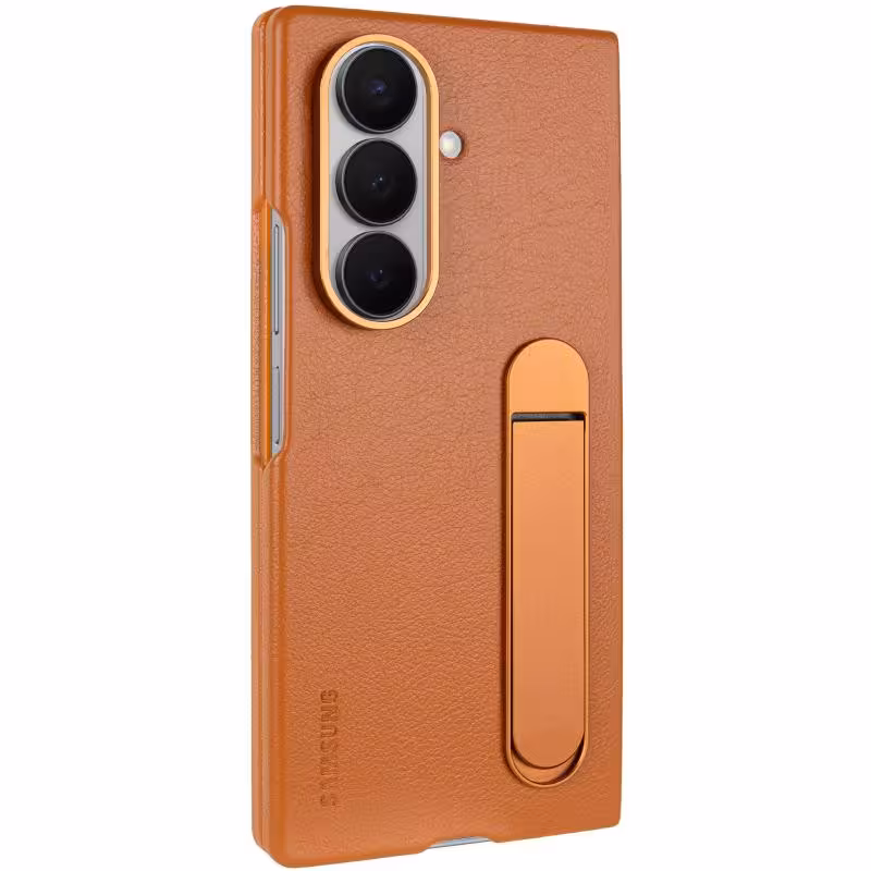 Уцінка Шкіряний чохол Leather Case (AAA) with stand для Samsung Galaxy Z Fold7