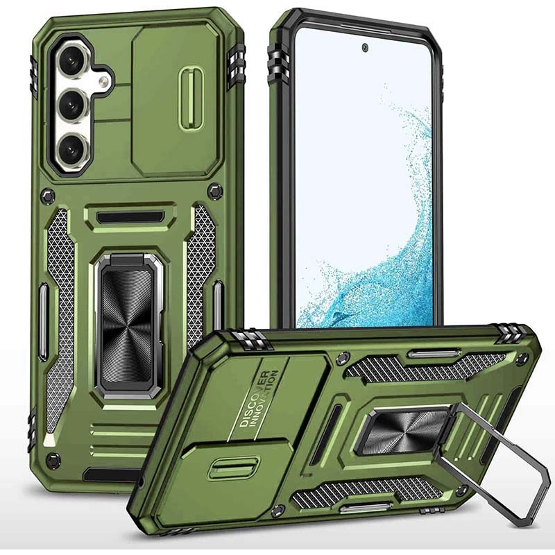 Ударостійкий чохол Camshield Army Ring для Samsung Galaxy S24 FE