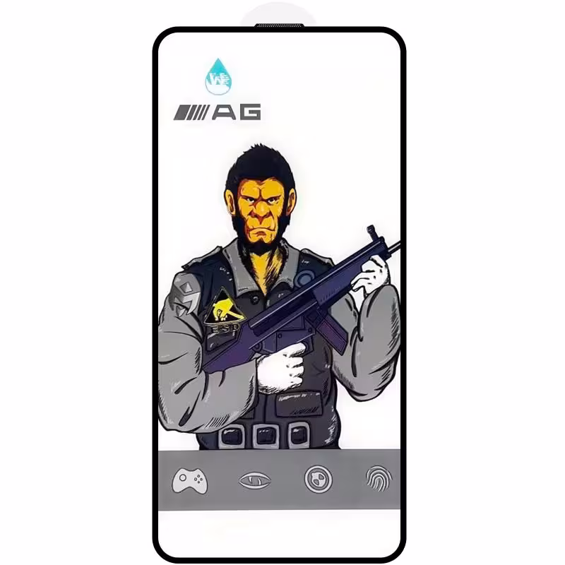 Захисне скло 5D Anti-static Matte (тех.пак) для Apple iPhone 15 Plus / 16 Plus (6.7")