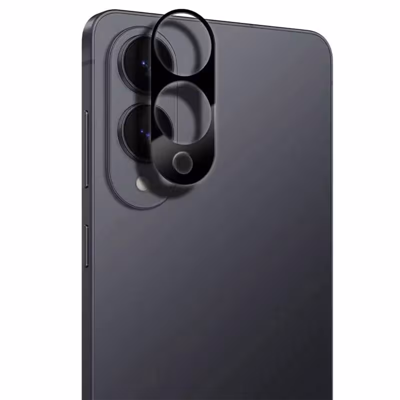 Захисне скло на камеру Full Block (тех.пак) для Samsung Galaxy S25 Edge