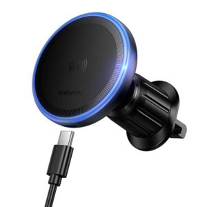 Автотримач з БЗП Borofone BH224 Flash 15W (air outlet)