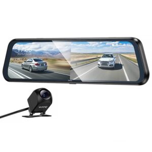 Автомобільний відеореєстратор дзеркало Hoco DV16 Dual-Channel Driving Recorder 1080p+720p