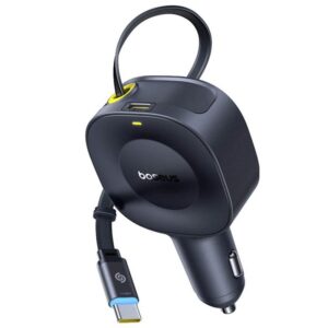 АЗП Baseus PrimeTrip VR2 30W with retractable cable (2USB-C) (C0206401)
