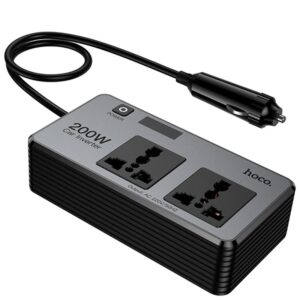 АЗП інвертор Hoco Z66 New PD66W+QC3.0 (2USB-A/1C/2xSocket) (0.5m)