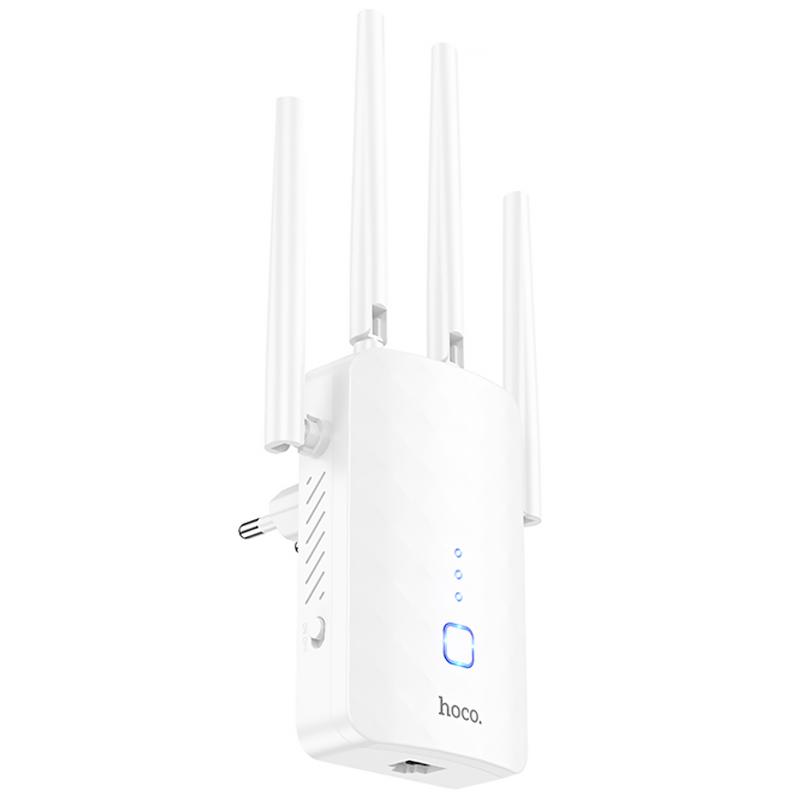 Бездротовий Wi-Fi репитер Hoco HI35 300Mbs 2.4GHz