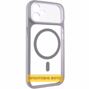 Чохол TPU+PC GETMAN Moon Clear with MagSafe для Apple iPhone 12 (6.1")