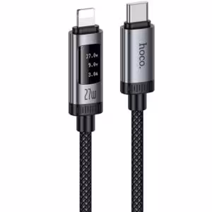 Дата кабель Hoco U148 Lord with display Type-C to Lightning 27W (1.2m)