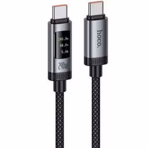 Дата кабель Hoco U148 Lord with display Type-C to Type-C 240W (1.2m)