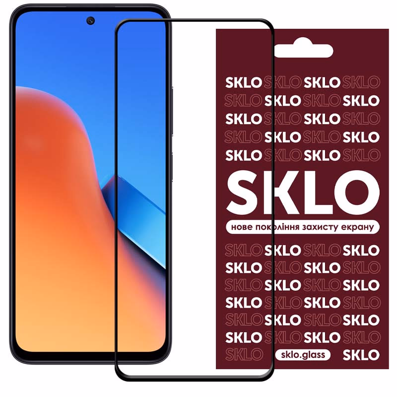 Захисне скло SKLO 3D для Xiaomi Redmi 12 / 13 / Poco M6 Pro 5G / M6 4G