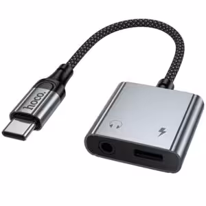 Перехідник Hoco UPA34 Type-C to Type-C + 3.5mm