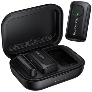 Петличний бездротовий мікрофон Borofone BFK17 Lemai dual-mic Type-C