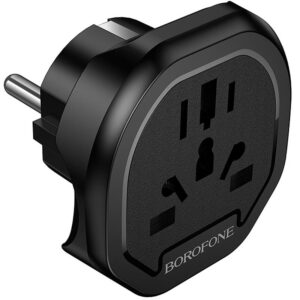 Мережевий універсальний перехідник Borofone BAC15 3in1 (EU)