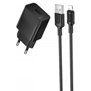 МЗП Borofone BAS71A Source 10.5W (1USB-A) + кабель USB to Lightning