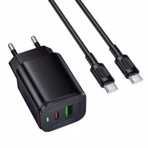 МЗП Borofone BAS83A Star PD20W+QC3.0 (1USB-A/1C) + кабель Type-C to Type-C