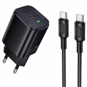 МЗП Borofone BAS84A Star PD25W (1USB-C) + кабель Type-C to Type-C