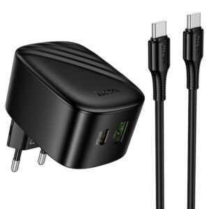 МЗП Hoco CS102A Folding PD30W+QC3.0 (1USB-A/1C) + кабель Type-C to Type-C