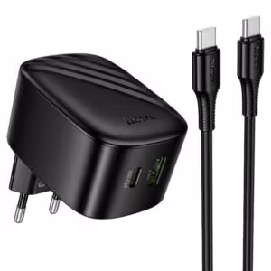 МЗП Hoco CS102A Folding PD30W+QC3.0 (1USB-A/1C) + кабель Type-C to Type-C