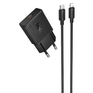 МЗП Hoco N72 Speed ultra-thin PD20W (1USB-C) + кабель Type-C to Lightning